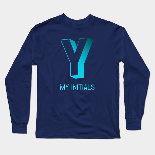 Letter Y Initials Unique Name T-Shirt Long Sleeve T-Shirt by EKSU17